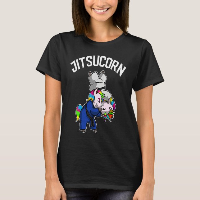 Camiseta Brazilian Jiu Jitsu and Unicorn  BJJ and Grappling (Anverso)