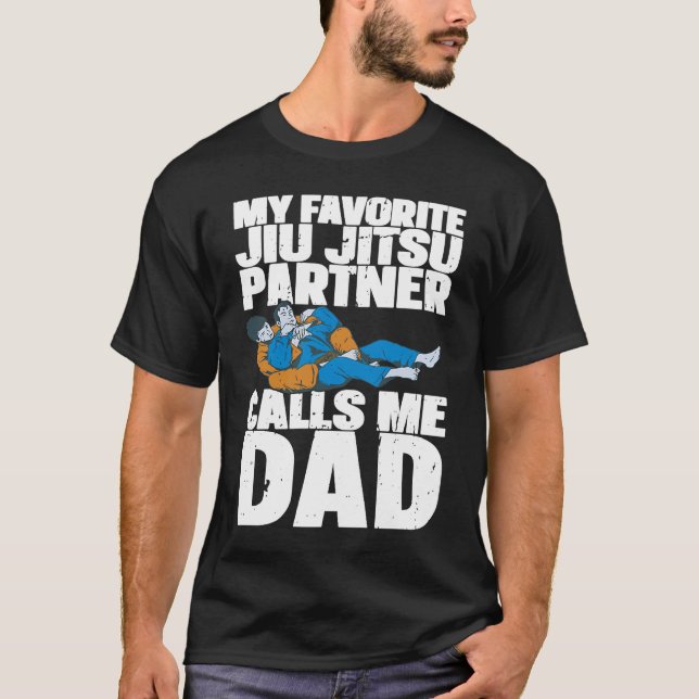 Camiseta Brazilian Jiu Jitsu Dad BJJ Mixed Martial Jiu Jits (Anverso)