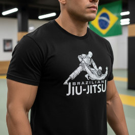Camiseta Brazilian Jiu-Jitsu Grappling Illustration