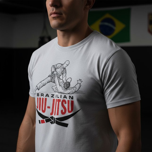 Camiseta Brazilian Jiu-Jitsu Grappling Illustration (Subido por el creador)