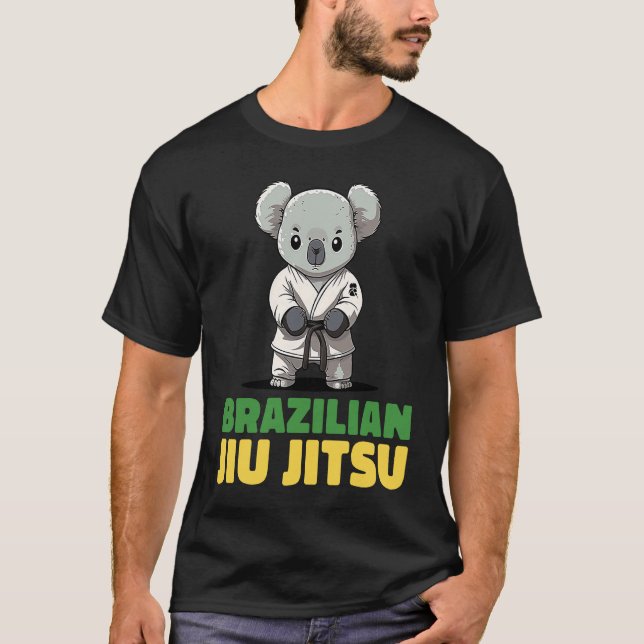 Camiseta Brazilian Jiu Jitsu Grappling Koala (Anverso)