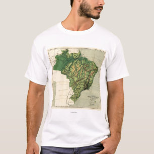 Camiseta BrazilPhysical MapBrazil panorámico