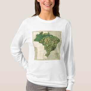 Camiseta BrazilPhysical MapBrazil panorámico