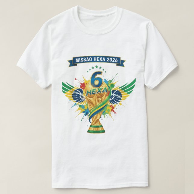 Camiseta Brazil's Road to Hexa: World Cup 2026 Design (Diseño del anverso)