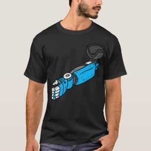 Camiseta Brazo Estético Robot. Mano Robótica.