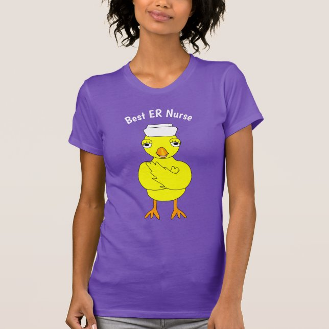 Camiseta Brazos de pollo de enfermería doblados (Anverso)