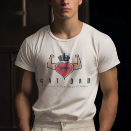 Camiseta Brazos masulares con corona azul para felinos