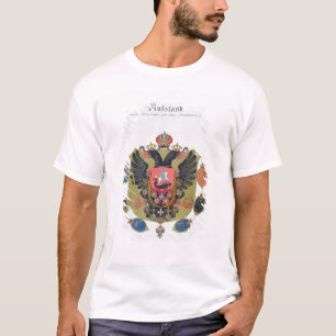 Camiseta Brazos y escudo del estado de Rusia imperial, f