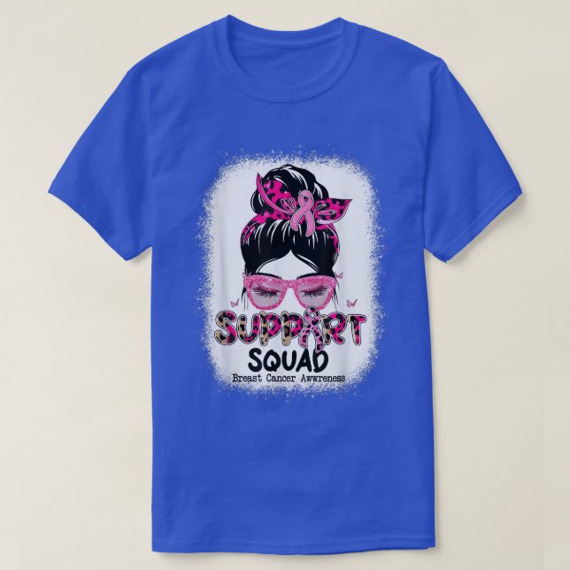 Camiseta Brea de cinta rosada con mariposa de bollo de Bun  (Diseño del anverso)