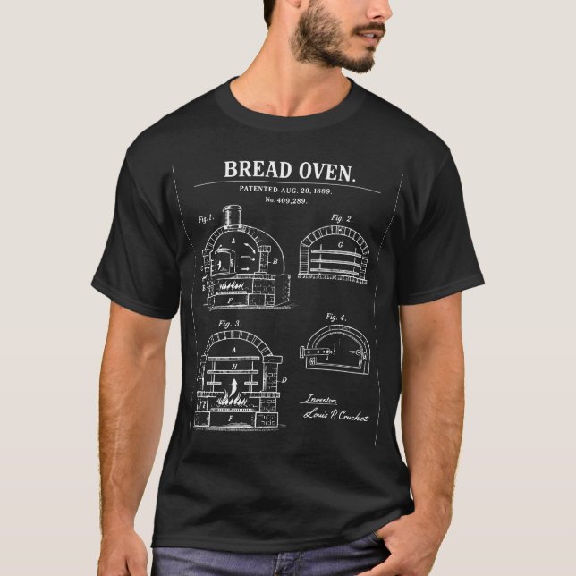 Camiseta Bread Oven Blueprint Design (Anverso)