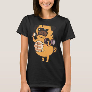Camiseta Bread Roll Pug Abs Classic T-Shirt 99