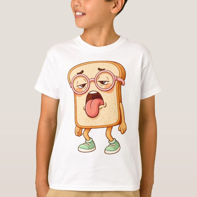 Camiseta Bread Tony Tired Mood – Funny Bread T-Shirt (Anverso)