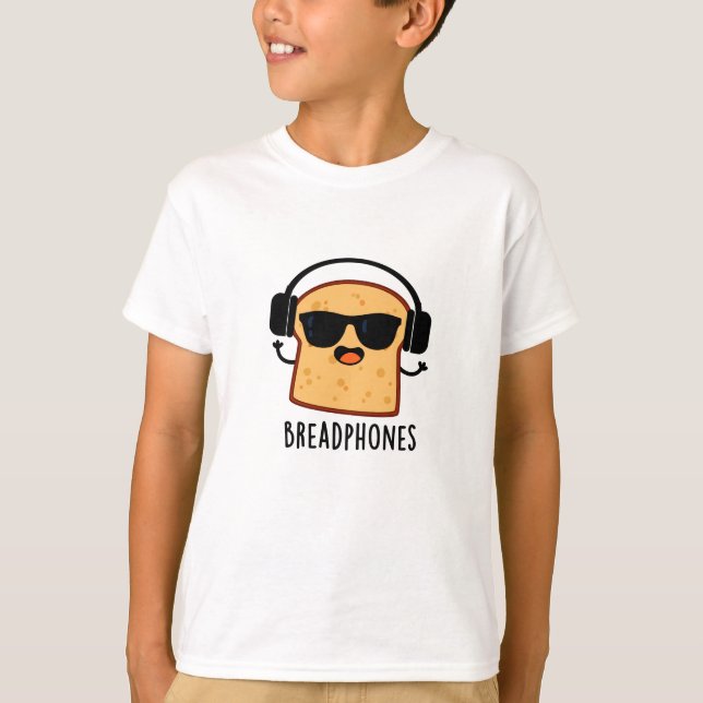 Camiseta Breadphones Funny Bread Pun