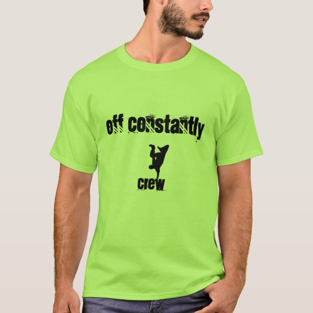 Camiseta breakdance, apagado constantemente, equipo (Anverso)