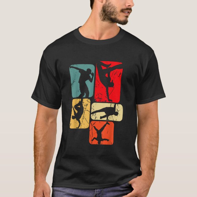 Camiseta Breakdance Breakdance Breakdance Niños hombres (Anverso)
