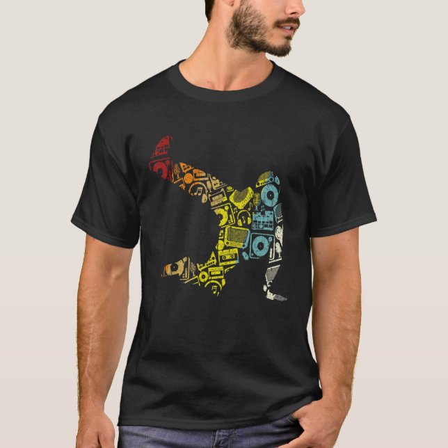 Camiseta Breakdance Sillhouette Street Dance Breakdance 2 (Anverso)