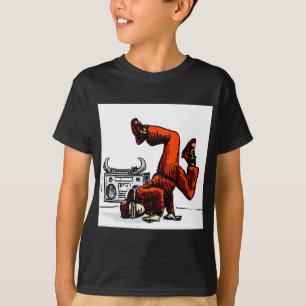 Camiseta Breakdancer y caja Hip Hop