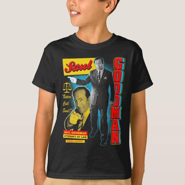 Camiseta Breaking Bad Saul Goodman Collage De Anuncios Colo (Anverso)
