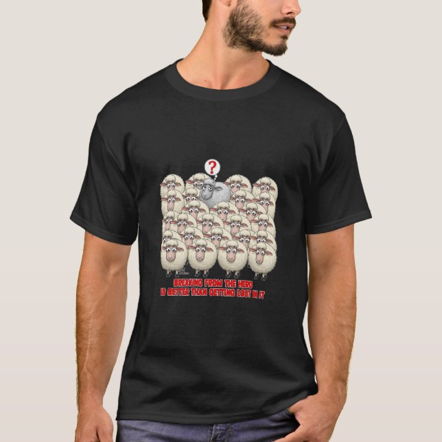 CAMISETA BREAKING FROM THE HERD IS BETTER THAN GETTING LOST (Anverso)