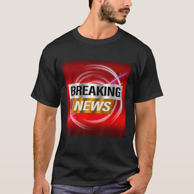 Camiseta Breaking News Advertisement Report Bulletin (Anverso)