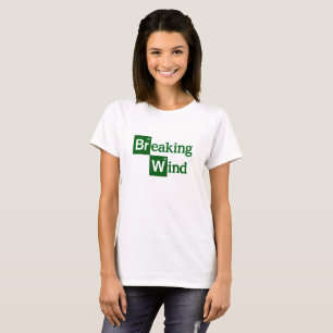 Camiseta Breaking Wind graciosa parodia de mal gusto