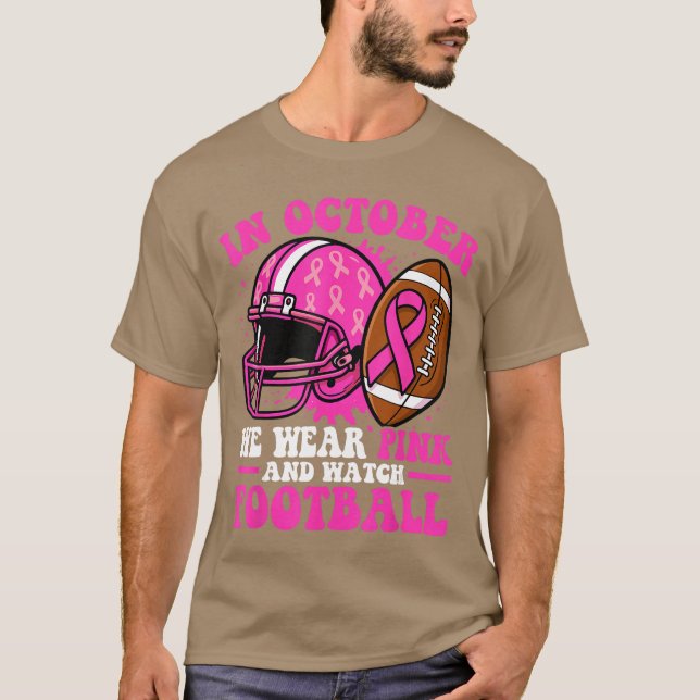 Camiseta Breast Cancer Awarenes Women in October We Wear Pi (Anverso)
