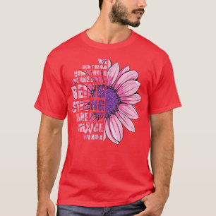 Camiseta Breast Cancer Awareness How Strong Women Pink Sunf