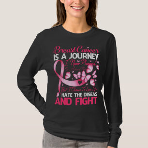 Camiseta Breast Cancer Is A Journey I Never Planned Butterf