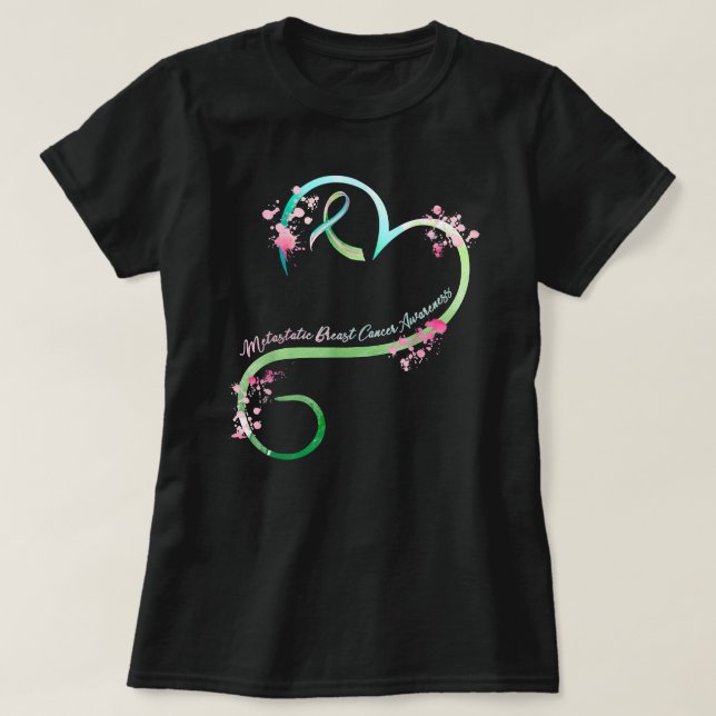 Camiseta Breast Cancer Metastatic Breast Cancer Awareness H (Diseño del anverso)