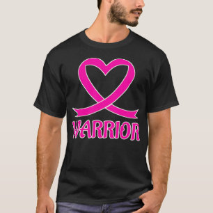 Camiseta Breast Cancer Pink Heart Warrior Ribbon Awareness 