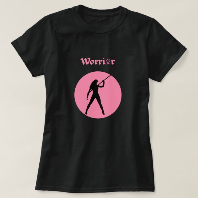 Camiseta Breast Cancer Pink Warrior Woman T-Shirt (Diseño del anverso)
