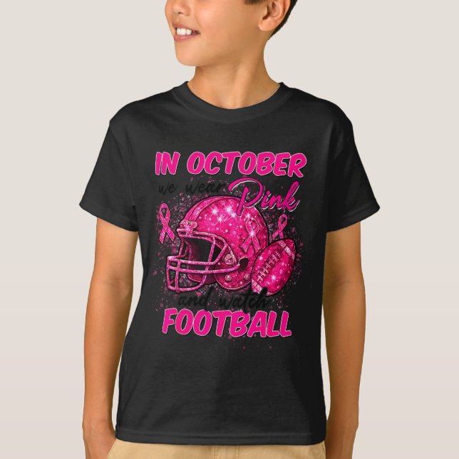 Camiseta Breast Cancer Shirts Women In October We Wear Nk F (Anverso)