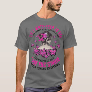 Camiseta Breast Cancer Warrior I'm The Storm Strong Women P