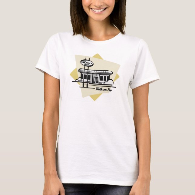 Camiseta Breastaurant 2 de la mamá (Anverso)