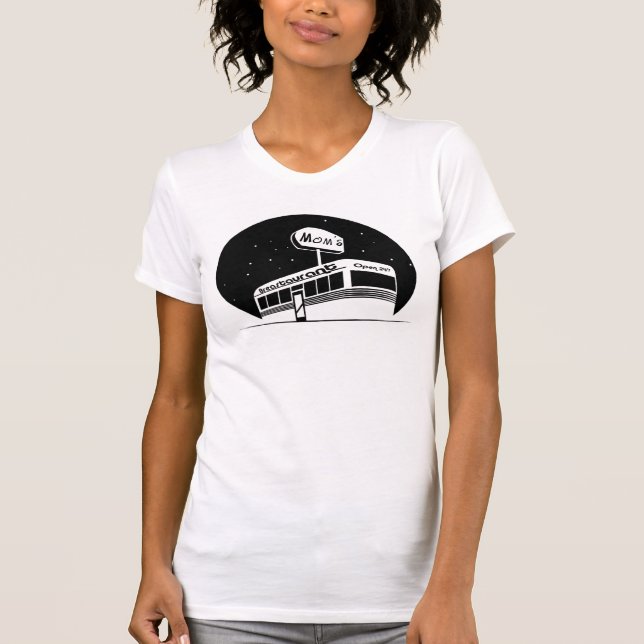 Camiseta Breastaurant de la mamá (Anverso)