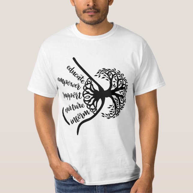 Camiseta Breastfeeding Support Birth Worker Midwife Doula L (Anverso)