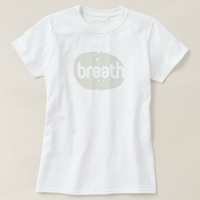 Camiseta Breath Zone - White Yoga & Pilates T-shirt (Diseño del anverso)