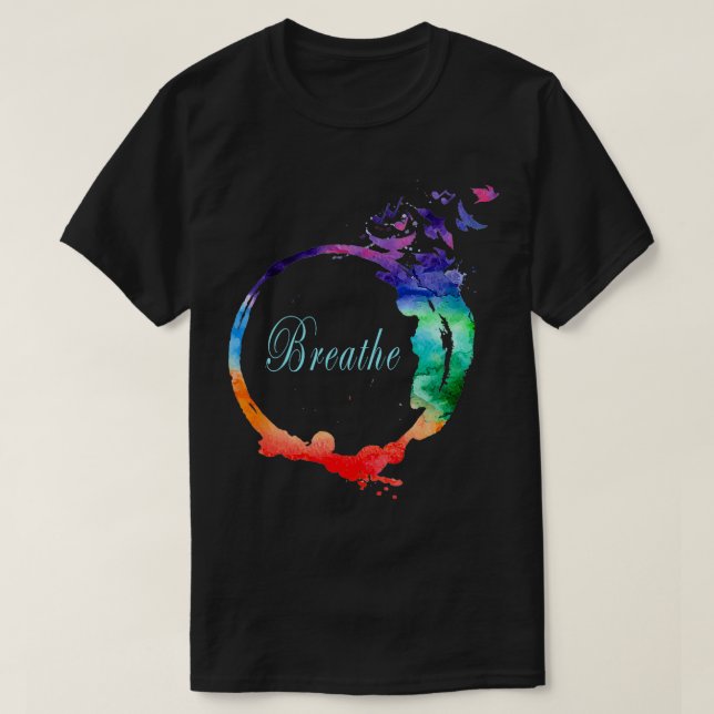 Camiseta Breathe Guay Heavenly Breath Nature Yoga Design (Diseño del anverso)