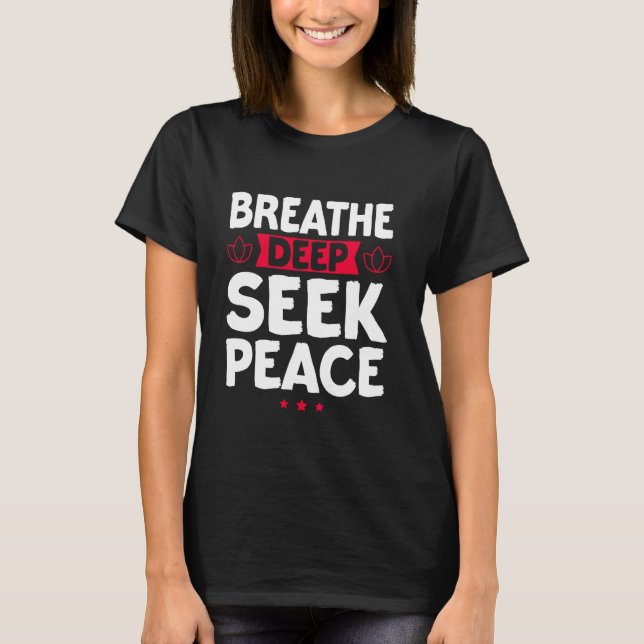 Camiseta Breathe Proep Seed Peace Meditation (Anverso)