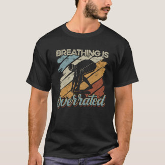 Camiseta Breathing is Overrated  Try Swimming  Vintage Swim