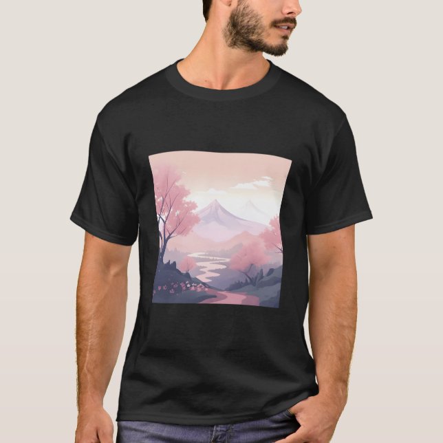 Camiseta Breathtaking K Blossom Landscape Handpainted Work (Anverso)
