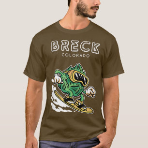 Camiseta Breck ColoradoFunny Snowboard Beer Hops