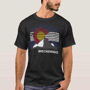 Camiseta Breckenridge, Colorado CO Flag Mountain Pullover