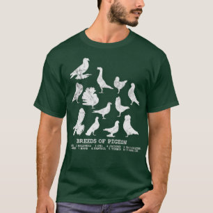 Camiseta Breeds of Pigeons pigeon lover