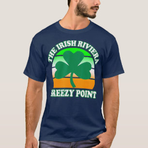 Camiseta Breezy Point NY La Riviera Irlandesa Shamrock Retr