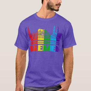Camiseta Bremen Pride Bremen Bremen Regalo LGBT Tee de simp