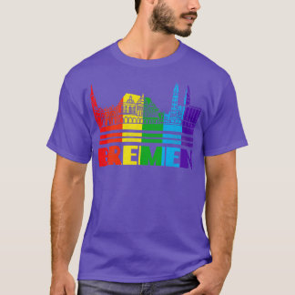 Camiseta Bremen Pride Bremen Bremen Regalo LGBT Tee de simp