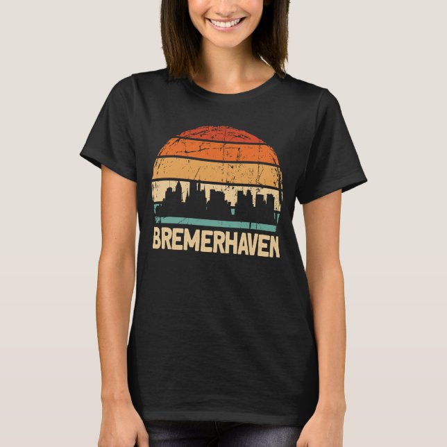 Camiseta Bremerhaven Skyline (Anverso)