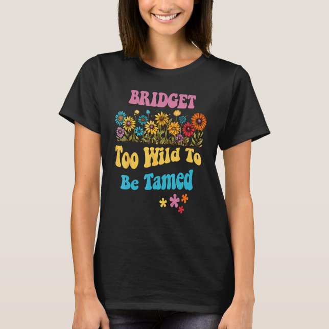 Camiseta BRENDA Nombre Chicas Retro Cute Wildflower BRENDA  (Anverso)