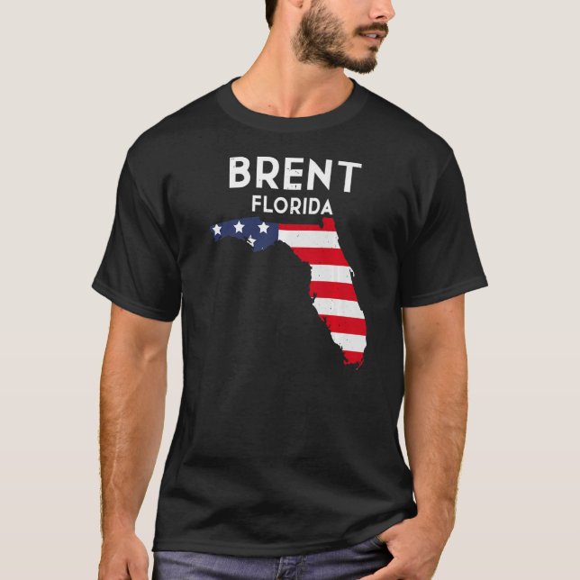 Camiseta Brent Florida Estados Unidos América Travel Florid (Anverso)